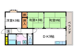 コーポ御屋敷の物件間取画像